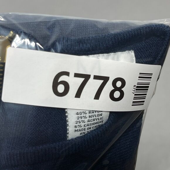 Magaschoni Sweater Women Medium Blue Tunic Cashmere Blend Scoop Pullover Cozy - Picture 9 of 9